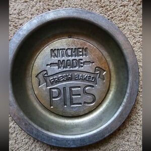 Vintage Style Pie Pan - Silver